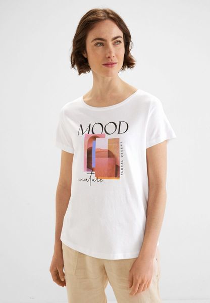 Street One T-shirt à imprimé partiel - blanc (30000)