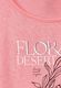 Street One T-Shirt à imprimé partiel aspect lin - rose (25131)