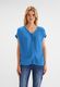 Street One Shirt im Materialmix - blau (14915)