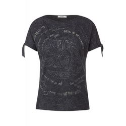 Cecil T-shirt avec détail de nœuds - gris (33925)