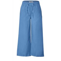 Cecil Linen Mix Loose Fit Pants - blue (12770)