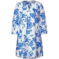 Cecil Kleid mit floralem Print - weiß/blau (33474)