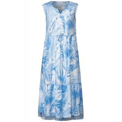 Cecil Midi print dress - blue/white (23970)