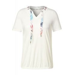 Cecil T-shirt avec imprimé Bandeau de serrage - blanc (13474)