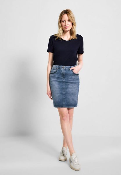 Cecil Denim skirt with sequins - blue (10301)