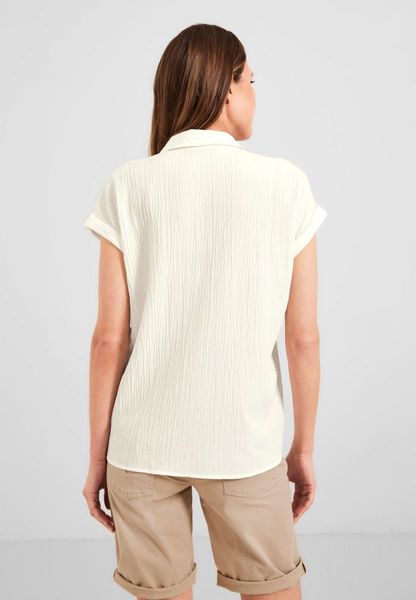 Cecil Blouse with knot detail - white (13474)