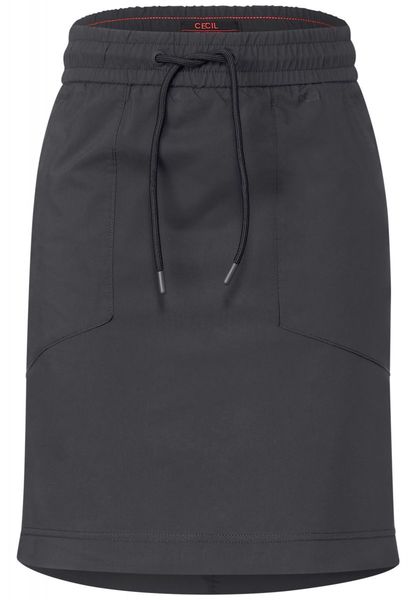 Cecil Plain skirt with stretch - gray (12538)