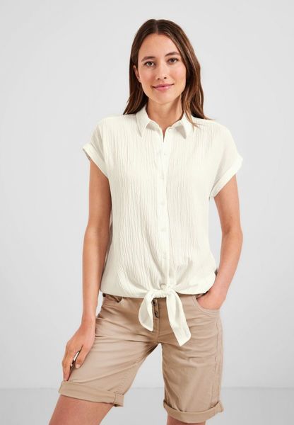 Cecil Blouse with knot detail - white (13474)
