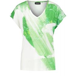 Taifun T-Shirt mit V-Ausschnitt - grün (09702)