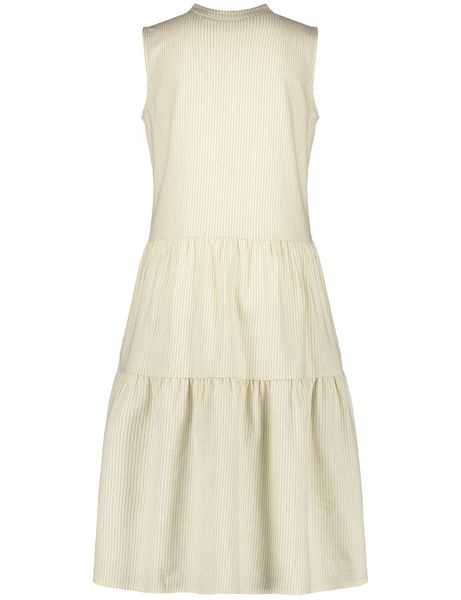 Taifun Cotton linen mix summer dress - beige (09452)