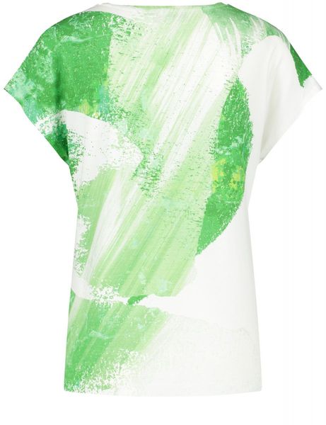 Taifun T-Shirt mit V-Ausschnitt - grün (09702)