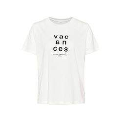 Opus T-Shirt - Sacanza print - blanc/beige (1004)