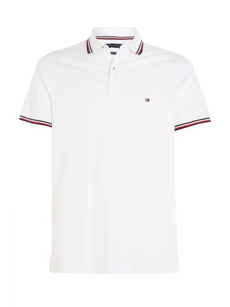 Tommy Hilfiger Organic cotton slim fit polo shirt - white (YBR)