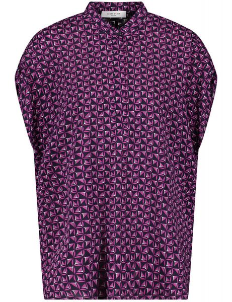 Gerry Weber Edition Blouse with an all-over pattern - blue/pink (08038)