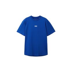 Tom Tailor Denim T-Shirt mit Logo Print - blau (14531)