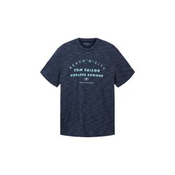Tom Tailor T-Shirt mit Print - blau (32033)