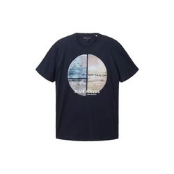 Tom Tailor T-shirt avec imprimé photo - bleu (10668)