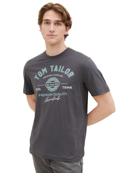 Tom Tailor T-shirt with a logo print - black (10899)