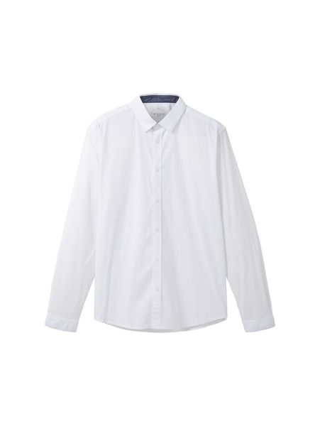 Tom Tailor Chemise à col Kent - blanc (20000)