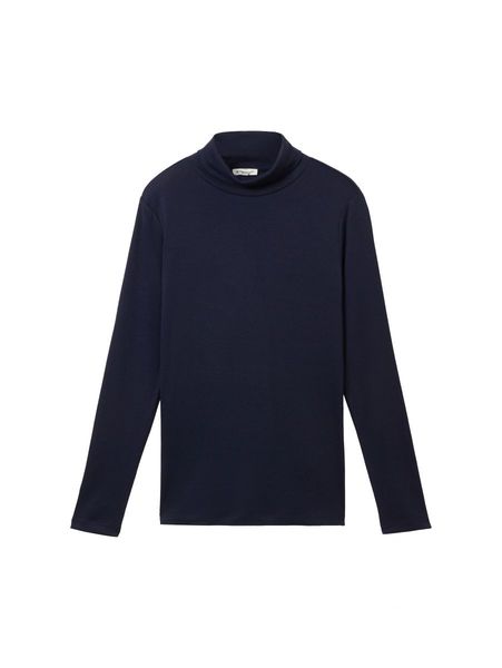 Tom Tailor Long sleeve shirt with turtleneck - blue (10668)