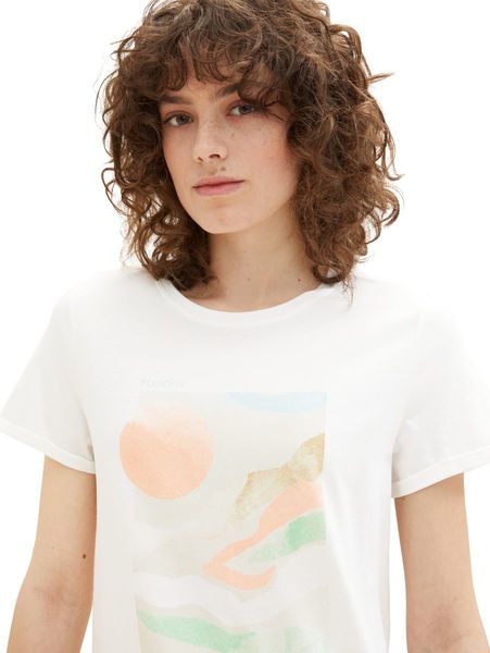 Tom Tailor T-shirt with a print - white (10315)