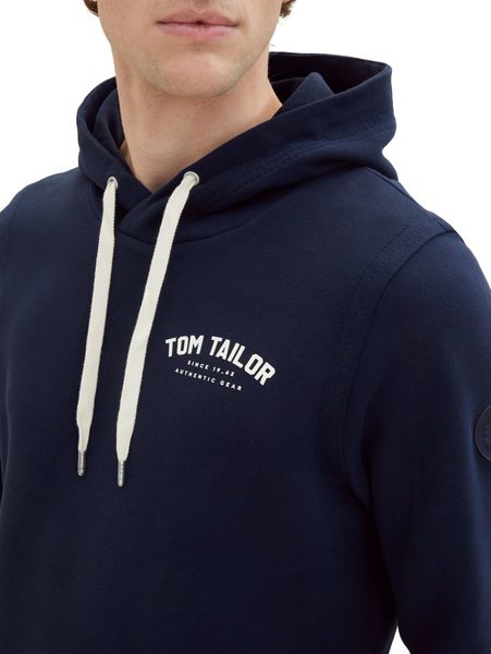 Tom Tailor Hoodie mit Logo Print - blau (10668)
