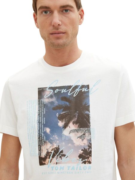 Tom Tailor T-Shirt mit Fotoprint - weiß (10332)