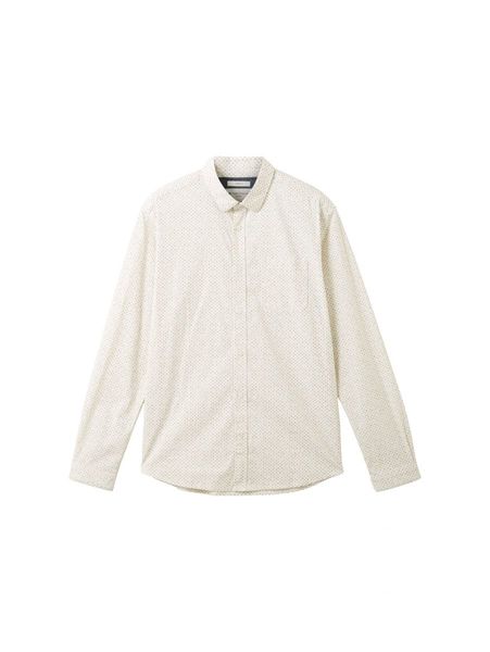 Tom Tailor Shirt with allover print  - white (32271)