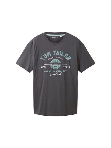 Tom Tailor T-shirt with a logo print - black (10899)