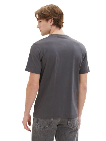 Tom Tailor T-Shirt mit Logo Print - schwarz (10899)