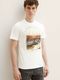 Tom Tailor T-shirt avec imprimé photo - blanc (10332)