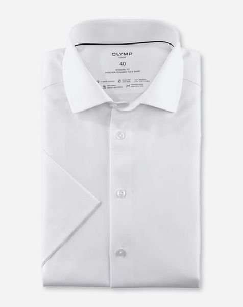 Olymp Modern fit: business shirt - white (00)