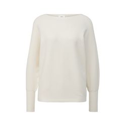 s.Oliver Black Label Knitted jumper with pattern structure   - white (0700)