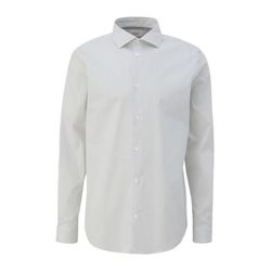 s.Oliver Red Label Slim : chemise en coton mélangé - blanc (01A2)