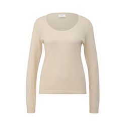 s.Oliver Black Label Knitted jumper with sparkling thread   - white (0700)