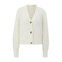 s.Oliver Black Label Cardigan en mélange d'alpaga   - blanc (0700)