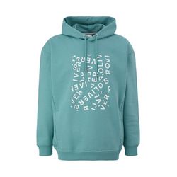 s.Oliver Red Label Hooded jumper with front print  - green/blue (65D3)
