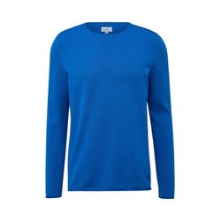 Q/S designed by Pull léger en tricot avec ourlet roulé  - bleu (5539)