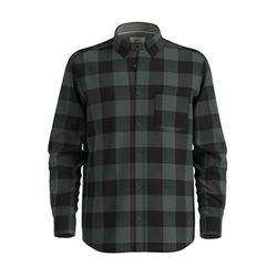 s.Oliver Red Label Regular: Cotton stretch check shirt  - green (79N5)