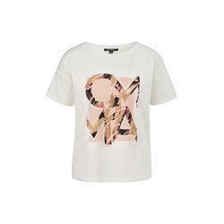 comma T-shirt en modal mix  - blanc (01E5)