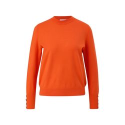 s.Oliver Red Label Fine knit jumper with decorative buttons   - orange (2504)
