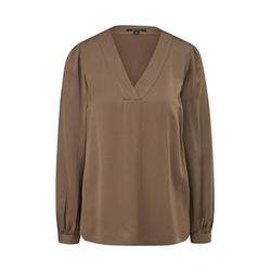 comma Viscose mix satin blouse  - brown (8613)