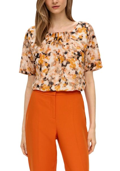 s.Oliver Black Label Semi-transparent chiffon blouse - orange (07A5)