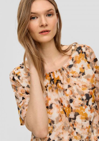 s.Oliver Black Label Semi-transparent chiffon blouse - orange (07A5)