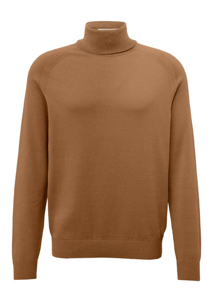 s.Oliver Red Label Pull-over en tricot de coton  - brun (8469)