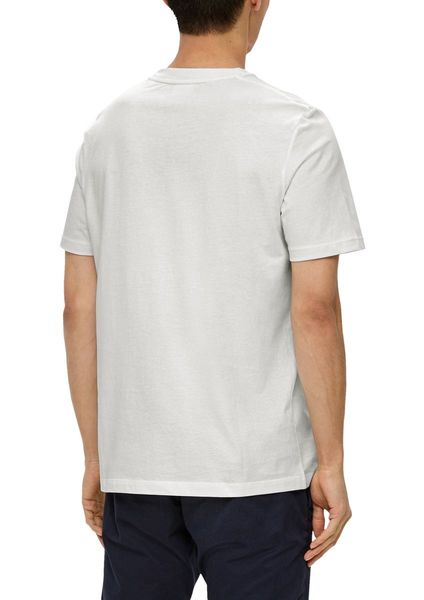 s.Oliver Red Label T-shirt avec impression sur le devant  - blanc (01D1)
