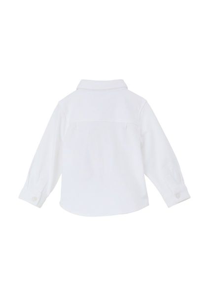 s.Oliver Red Label Regular: Hemd mit abnehmbarer Fliege  - weiß (0100)