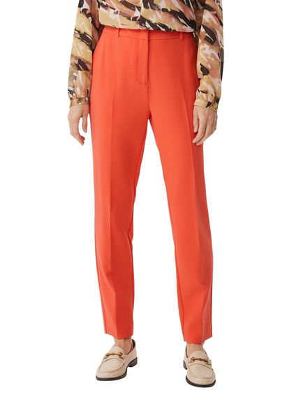 comma Slim : Pantalon en sergé à jambe étroite  - orange (2501)