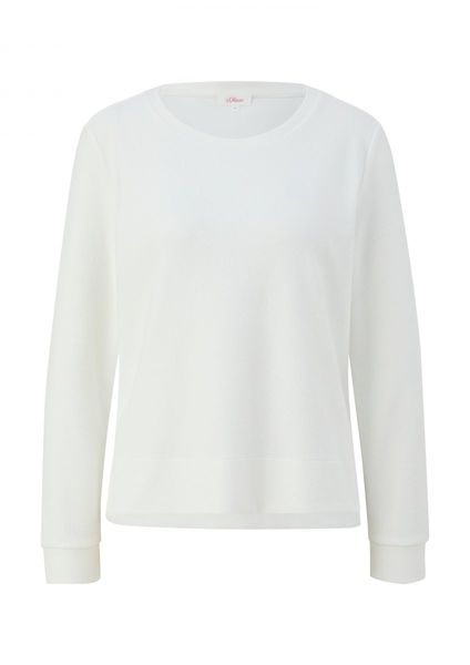 s.Oliver Red Label Double-faced sweatshirt with viscose - beige (0210)