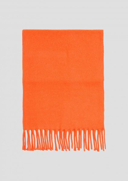 s.Oliver Red Label Strickschal aus Baumwollmix  - orange (2504)